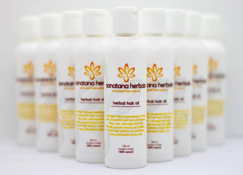 Sanatana herbals Herbal Hair Oil by Sanatana Herbals Pack of 1 100 ml  - Image 2