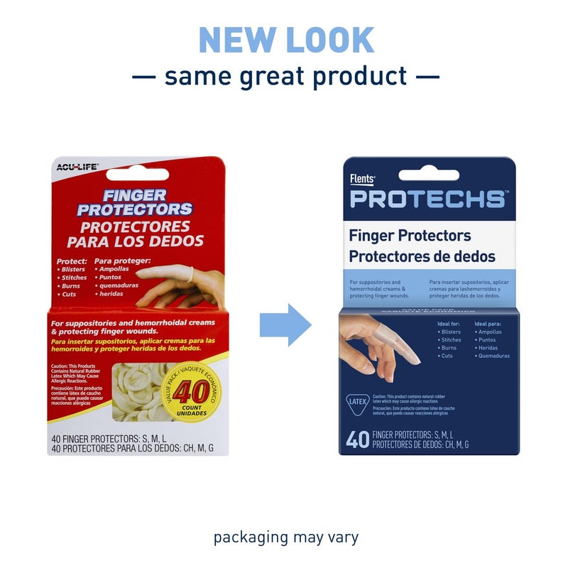 Flents AcuLife Finger Toes Cots Rubber Assorted Sizes SML 40 Count - Image 5