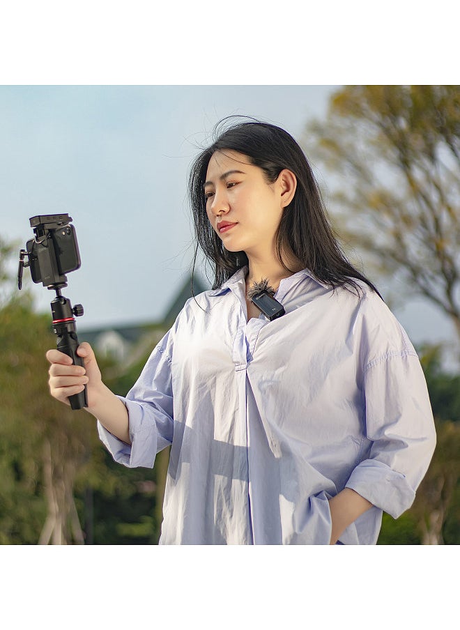BOYA - BY-XM6-S1 2.4G Wireless Microphone System(1 Transmitter & 1 Receiver) Dual Channel Lapel Clip-on Microphone 100M Transmission Range - Image 1