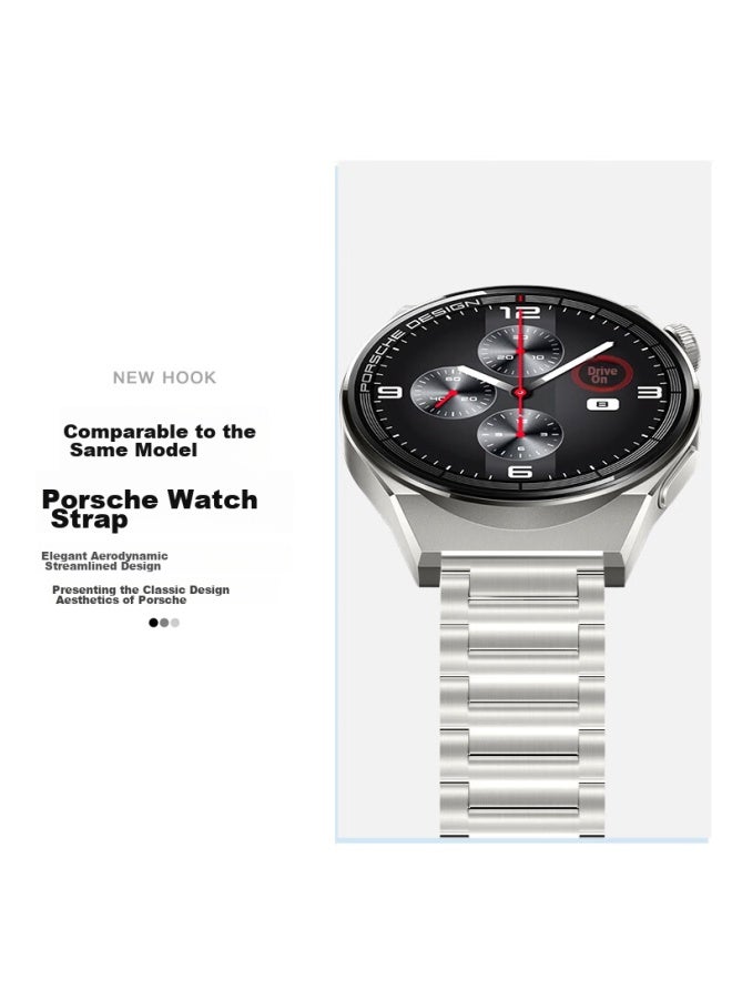 Tinker Xiaopijiang Compatible New Huawei Watch 5 Band, Three-strand Steel Band For Huawei Watch 4 Pro/3 Pro/gt5 Pro/gt4/3, Stainless Steel Chain Strap - Image 3