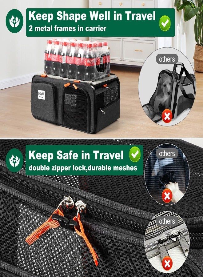 pidipiti 17x13x8 Frontier Allegiant Airlines Approved top Expandable pet Carrier for Extra-Small Dog/Small cat,Weight up to 5 lbs,Length Shorter Than 16'' - Image 5