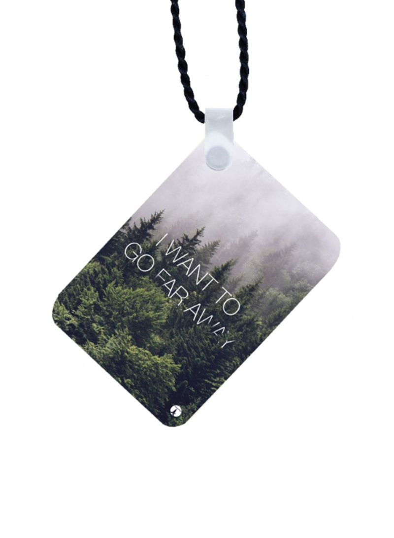 RKN قلادة مرآة السيارة المطبوعة بعبارات إنجليزية - Image 2