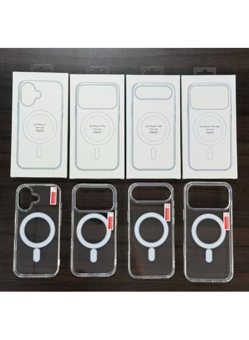 general Clear Magnetic Case Compatible with iPhone 17 Pro, Shockproof Transparent Cover with MagSafe - Clear - Image 3