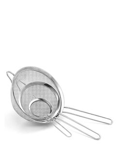 Generic Mesh Strainers, 3 Count (Pack of 1) Set,Silver  - Image 1