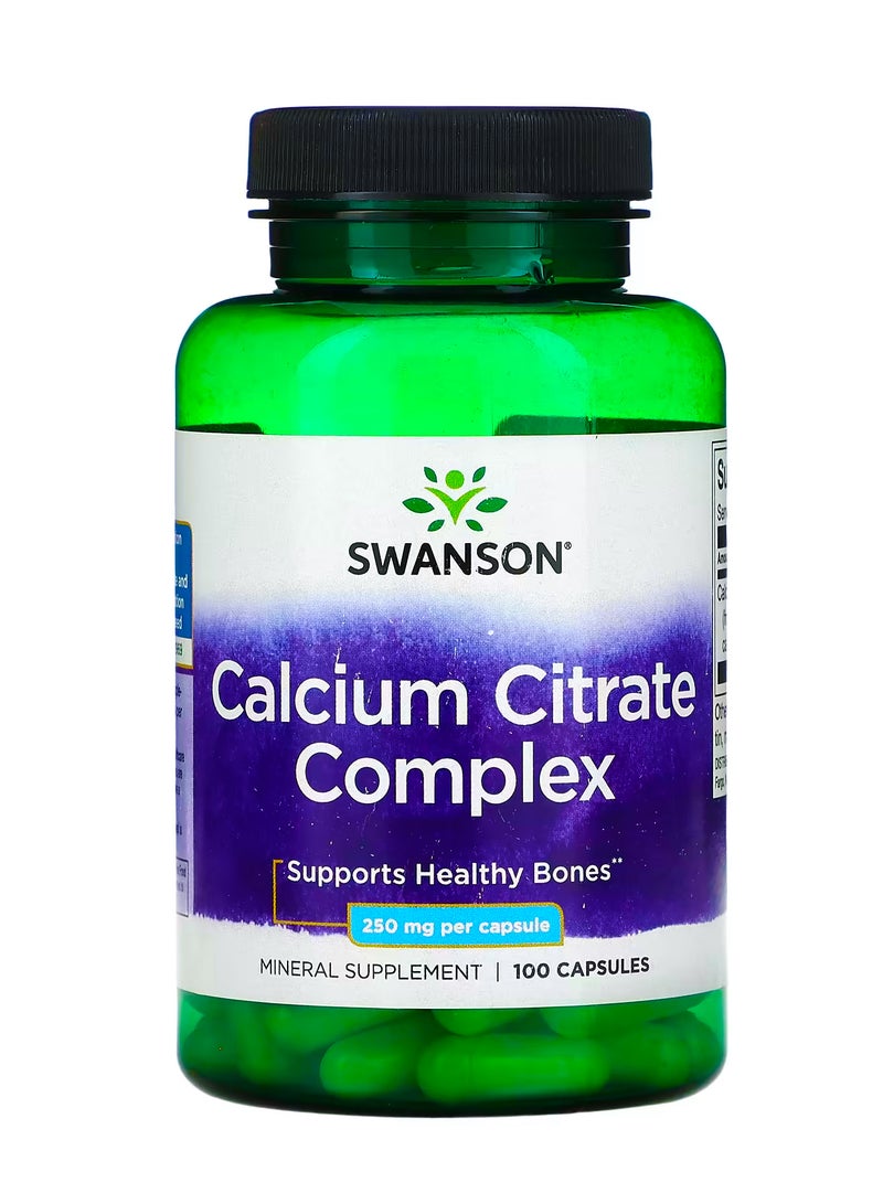 SWANSON Calcium Citrate Complex, 250 mg , 100 Capsules