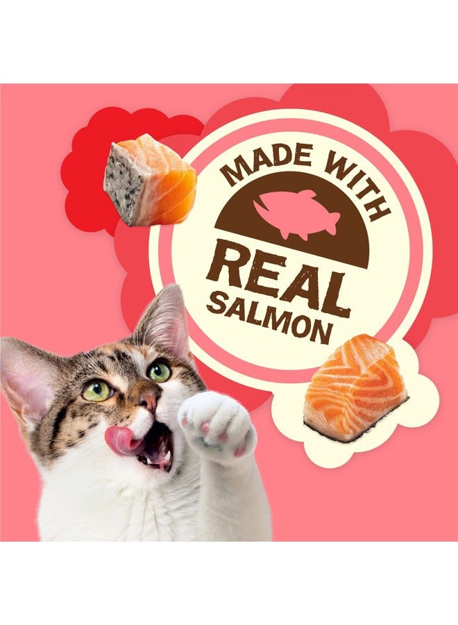 Friskies علاجات طبيعية للقطط من بورينا، مزيج حفلات ناتشورال يام مع سمك السلمون الحقيقي - 20 أونصة. - Image 3