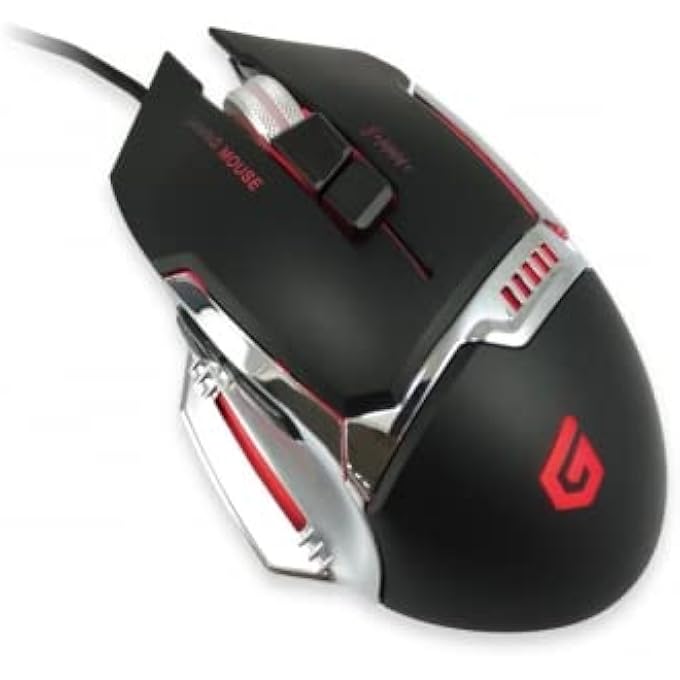 rayihni DJEBBEL02B GAMING USB MOUSE 4000 DPI IC SENSOR 8 PROGRAMMABLE BUTTONS - Image 2