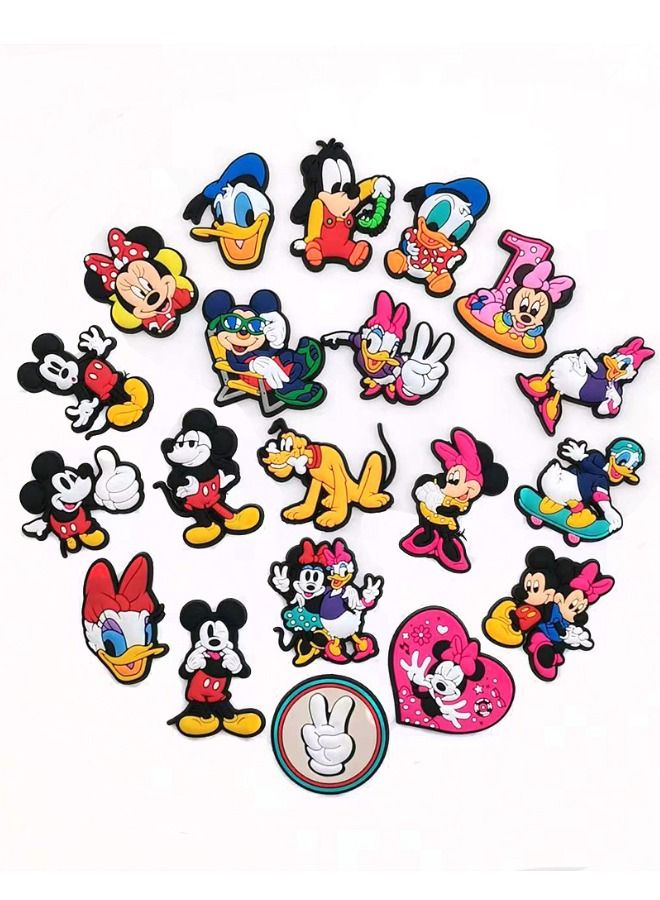 20-Piece Crocs Shoe Decoration Charms, Cartoon Series Charms Shoes Charm for Crocs Hole Hole Shoe, for Kids Boys Girls Men Women Party Favor - Image 4