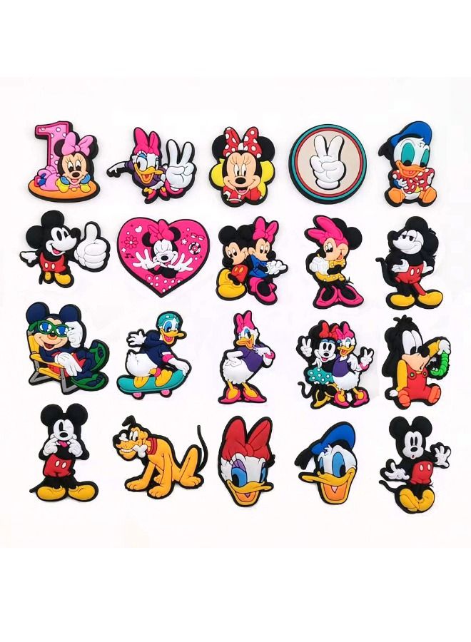 20-Piece Crocs Shoe Decoration Charms, Cartoon Series Charms Shoes Charm for Crocs Hole Hole Shoe, for Kids Boys Girls Men Women Party Favor - Image 3