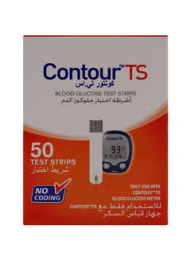 Contour TS Pack Of 50 Contour TS Blood Glucose Test Strips - Image 1