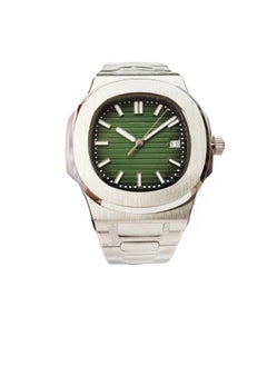 AROAQ Men Mechanical Wristwatch, Comfortable And Lightweight Automatic Men Watch, Spiral Gear Business Multifunctional Timepiece, Elegant Design Durable Wrist Watch, (1pc, Green)  - Image 1