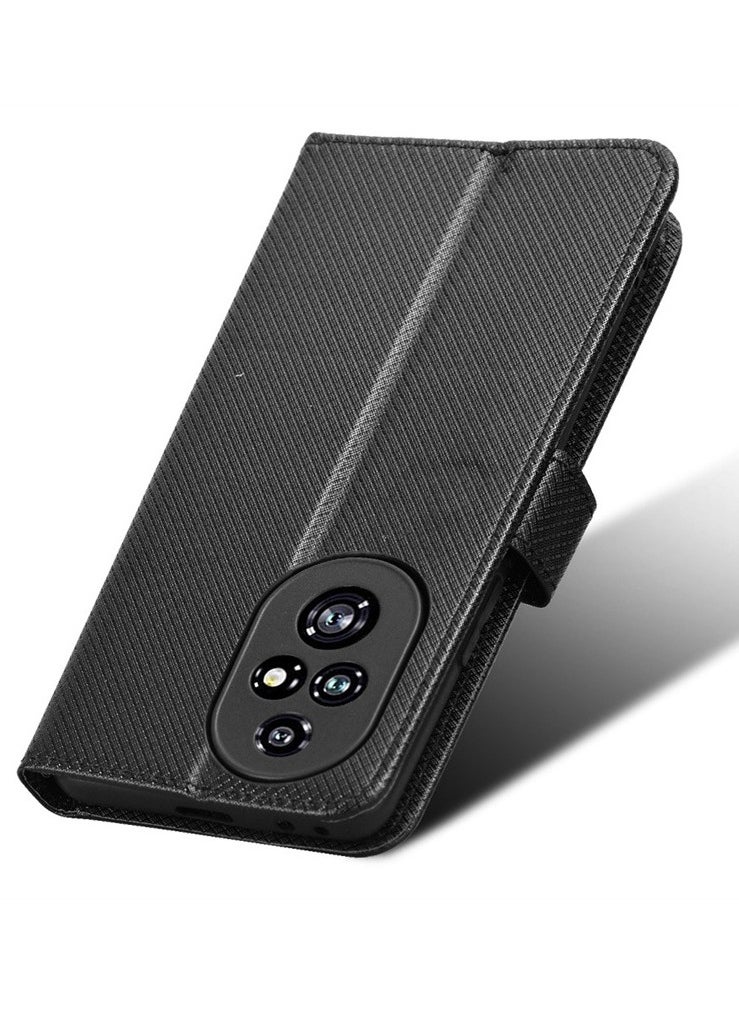 Fankalo - حافظة هاتف متوافقة مع هاتف Honor 200 Pro مع حامل بطاقات وحبل مضاد للضياع، حافظة محفظة هاتف من الجلد الصناعي، غطاء واقٍ مقاوم للصدمات - Image 1