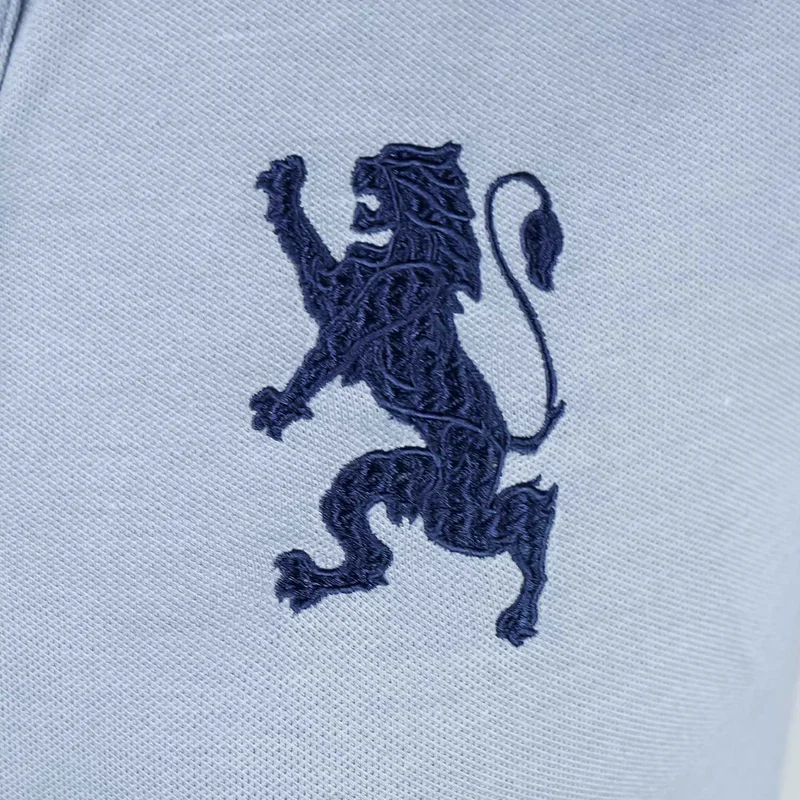 GIORDANO Women's Cotton Lycra 3D Lion Embroidery Polo