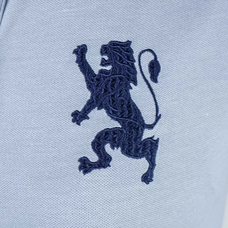 GIORDANO Women's Cotton Lycra 3D Lion Embroidery Polo