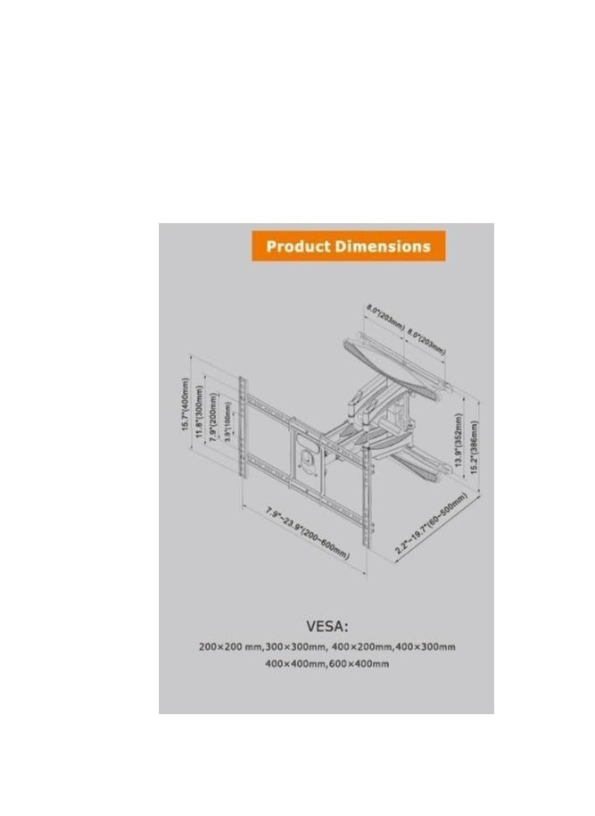 TRUMAN Truman - TV Wall Mount P65 Movable 55-85 inch  - Image 3