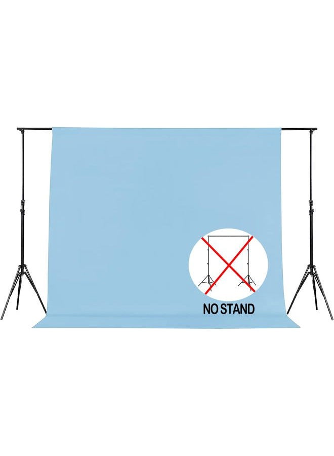 Joccun 8X10 FT Light Blue Backdrop Background for Photography,Polyester Backdrop Curtain Background Screen for Photography,Photoshoot,Video Recording,Studio(8X10ft,Light Blue) - Image 2