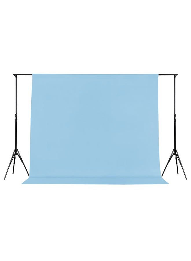 Joccun 8X10 FT Light Blue Backdrop Background for Photography,Polyester Backdrop Curtain Background Screen for Photography,Photoshoot,Video Recording,Studio(8X10ft,Light Blue) - Image 1