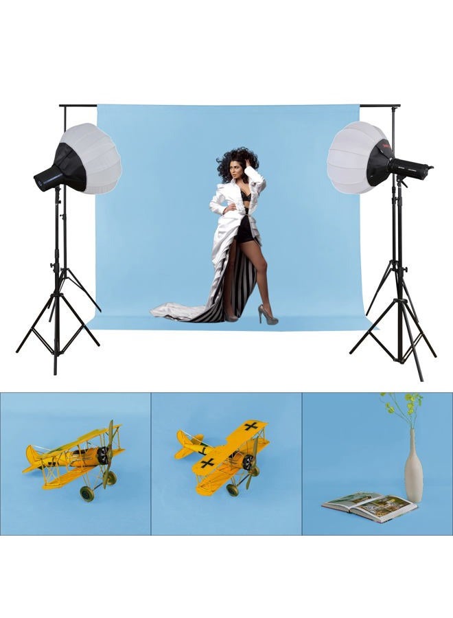 Joccun 8X10 FT Light Blue Backdrop Background for Photography,Polyester Backdrop Curtain Background Screen for Photography,Photoshoot,Video Recording,Studio(8X10ft,Light Blue) - Image 4