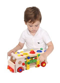 Generic Children disassemble building blocks knock ball disassemble screw toy car assemble and disassemble educational early education toys, suitable for 3-10 years old boys and girls birthday gifts  - Image 1