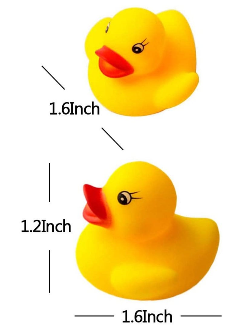 50 Pack Mini Rubber Ducks - Ideal Bath Toys for Babies, Fun Party Favors & Colorful Decorations for Kids' Celebrations! - Image 2
