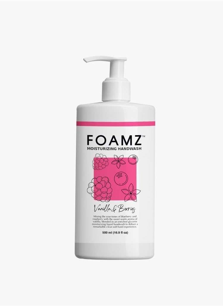FOAMZ - Liquid Hand Wash With Berries and Vanilla Scents 500ml - Image 1