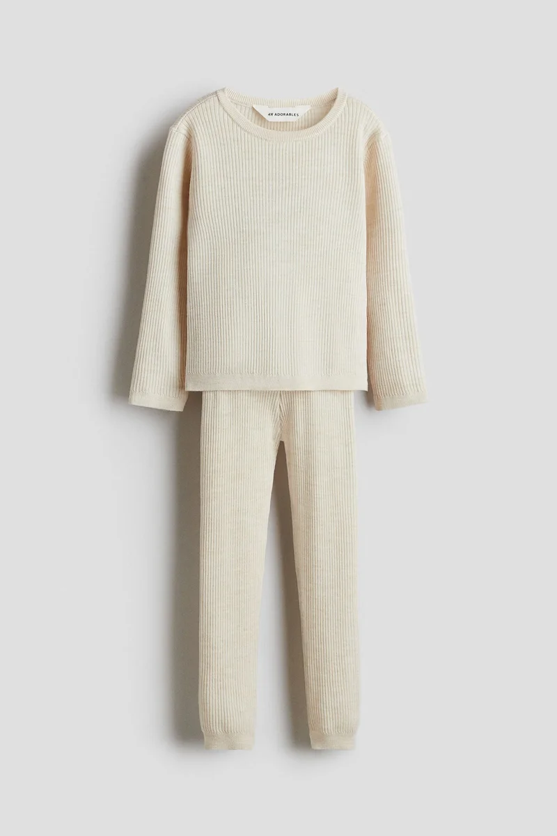 H&M 2-piece merino wool set