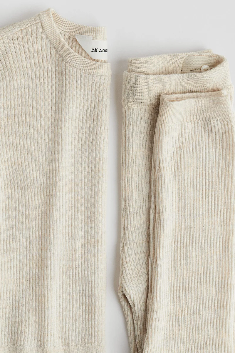 H&M 2-piece merino wool set