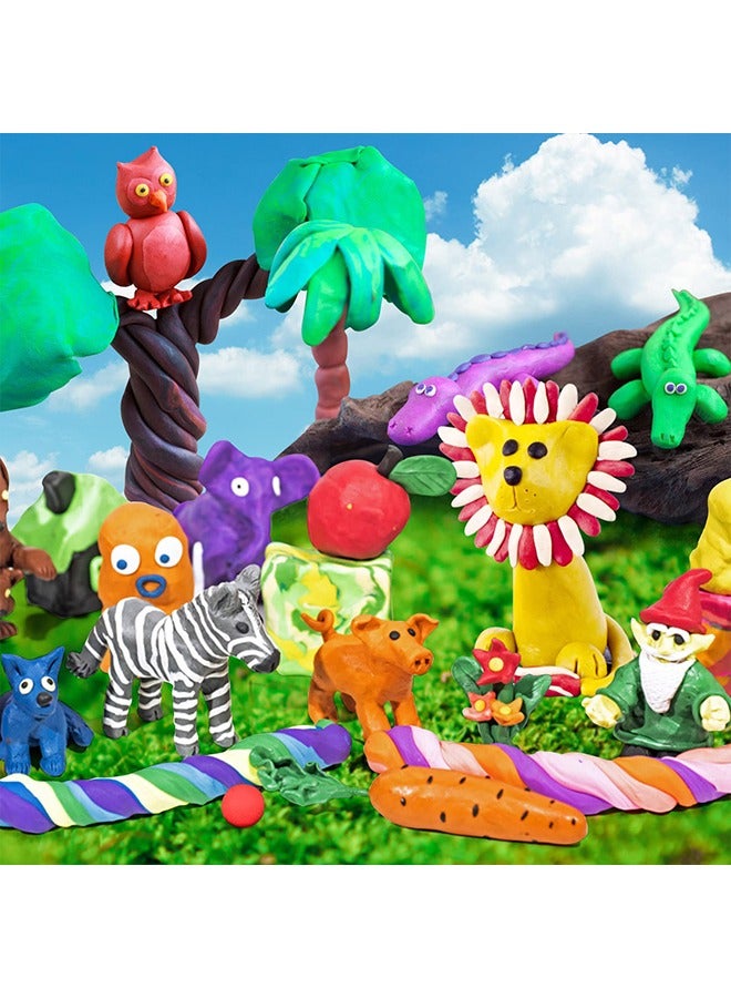 36 Colors Air Dry Clay Ultra Light and Air Dry Clay for Children Non-Toxic and Eco-Friendly Modeling Magical Clay with Tools  - Image 5