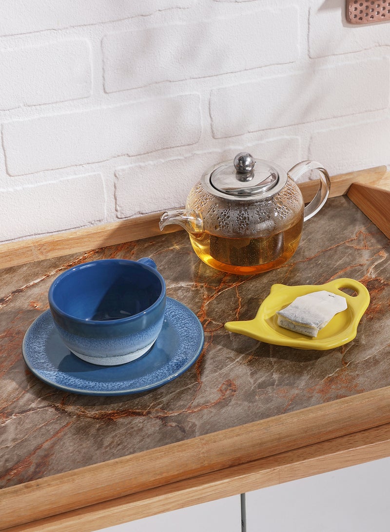 Sass & Belle Blue Mojave Tea Cup & Saucer Set - Image 2