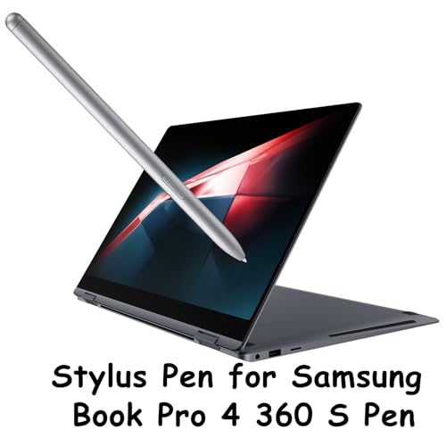 CaoXiong Galaxy Book 4/5 Pro 360 Pen for Samsung Book Pro 4 360 S Pen for Samsung Galaxy Book 5 360 Stylus Pen with Pen Nibs Replacement (Silver) - Image 3