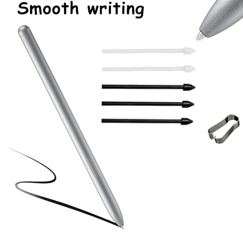 CaoXiong Galaxy Book 4/5 Pro 360 Pen for Samsung Book Pro 4 360 S Pen for Samsung Galaxy Book 5 360 Stylus Pen with Pen Nibs Replacement (Silver) - Image 2