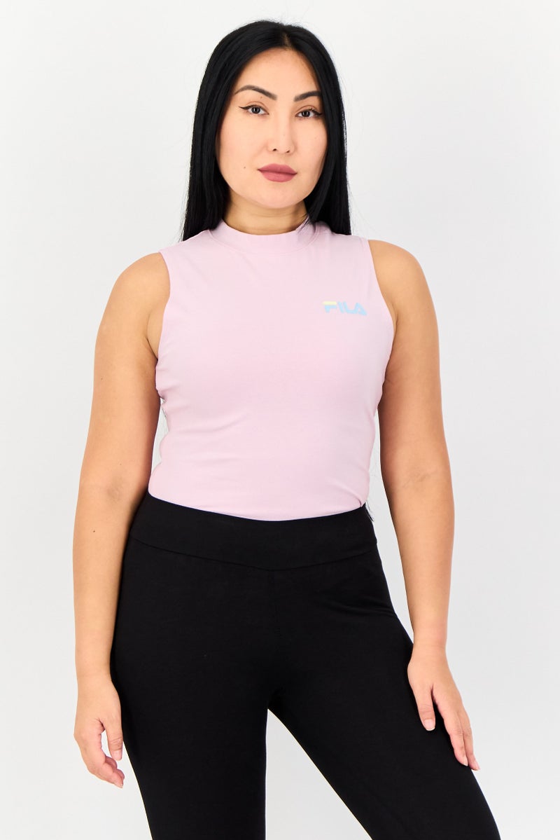 FILA Women Sportswear Fit Sleeveless Outdoor Bodysuit, Pink - Image 1