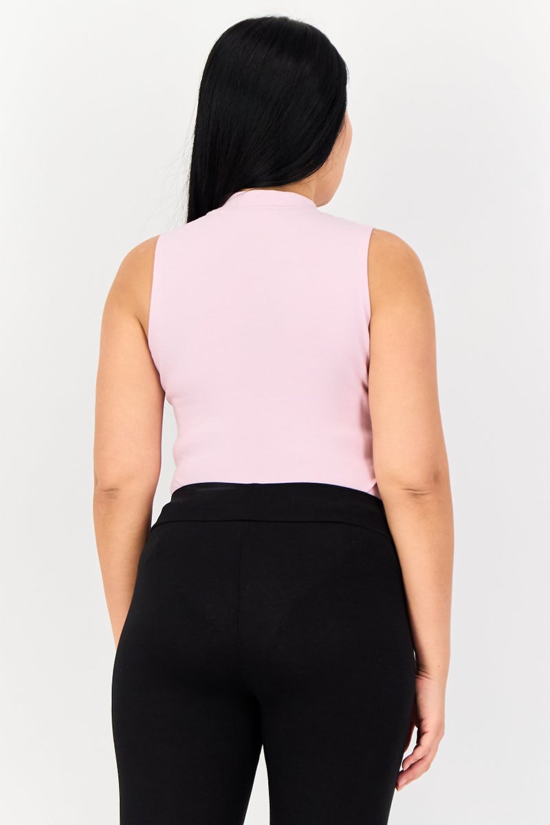 FILA Women Sportswear Fit Sleeveless Outdoor Bodysuit, Pink - Image 4