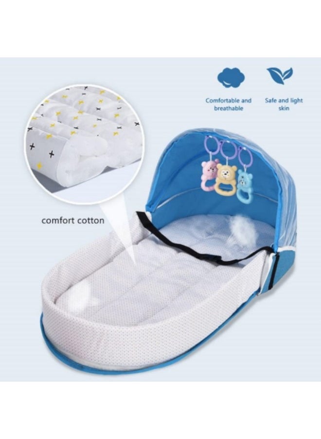 Baby Travel Cot with Net and Awning Portable Baby Cot Changing Bag Foldable Baby Cot with Net Cuddly Nest Baby Cot Grey - pzsku/Z6D52C9B5A551EAD37277Z/45/_/1702549868/a0e7e488-9d16-49dc-983a-71f7fa2b60c0