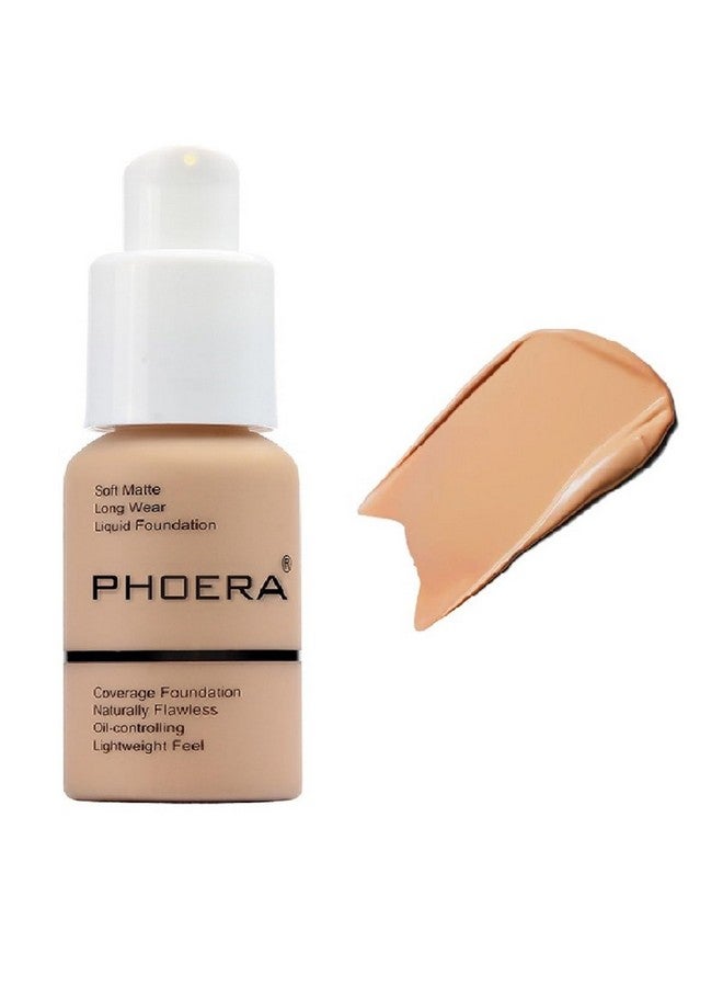 WFWJ Phoera Foundationflawless Soft Matte Liquid Foundation 24 Hr Oil Control Concealer Foundation Makeupfull Coverage Foundation For Women And Girls (104 Buff Beige) - Image 1