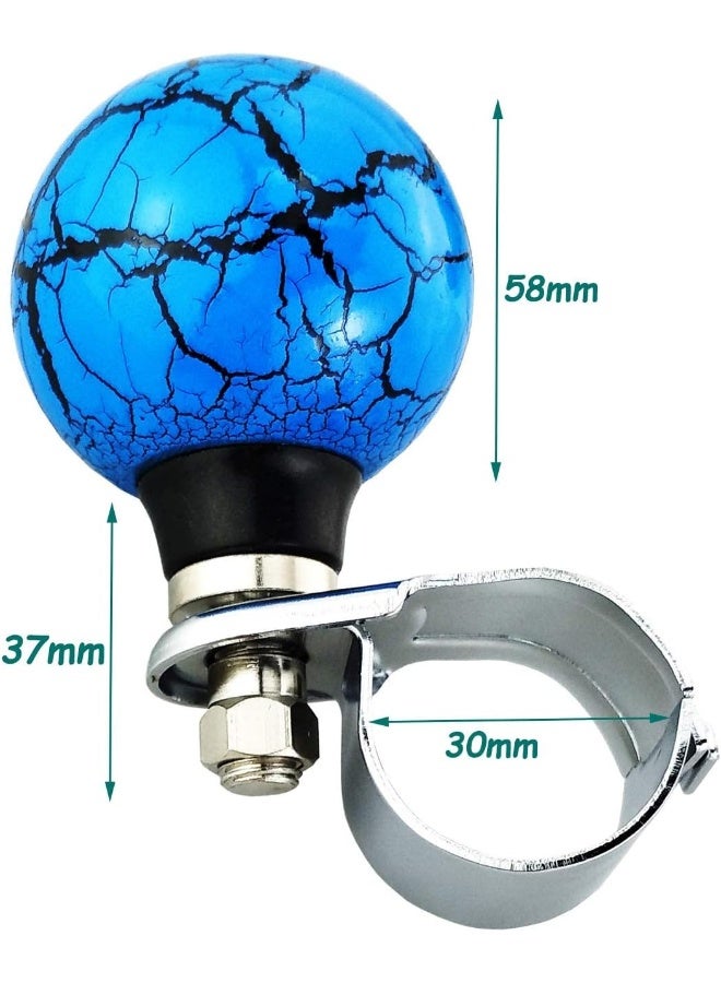 Lunsom Ball Steering Wheel Knob Marbling Round Suicide Spinner Turning Grip Helper Driving Power Aid Handle Control Car Booster - Image 3