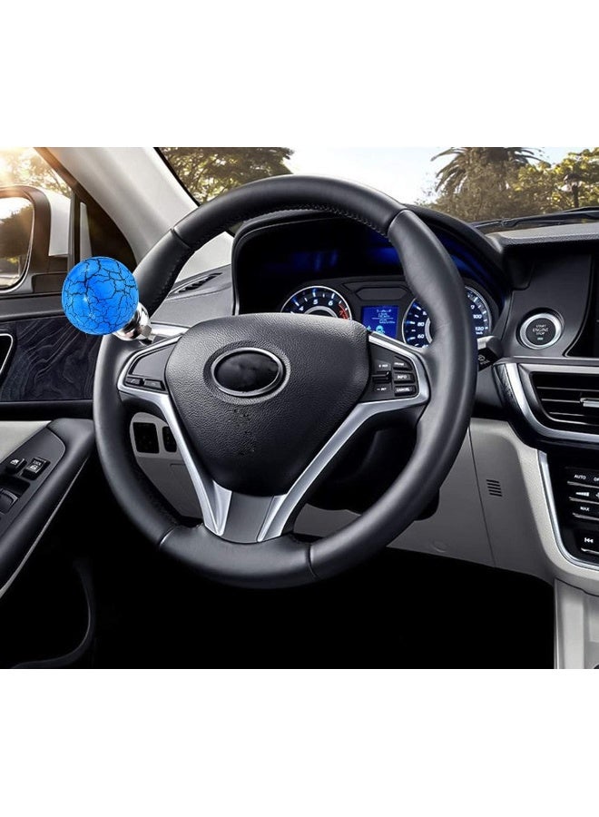 Lunsom Ball Steering Wheel Knob Marbling Round Suicide Spinner Turning Grip Helper Driving Power Aid Handle Control Car Booster - Image 2