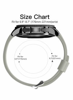 Y&D 22mm Silicone Strap Compatible With Samsung Galaxy Watch 46mm /Galaxy 3 45mm /Gear S3 Frontier/Classic, Soft Sport Wristband Replacement Straps For Men Women, Gray  - Image 3
