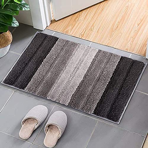 T Decore Door mats for Home Entrance Living Room | Anti Skid Doormats for Bathroom Entrance and Bedrooms | Main Door mats for Entrance (Gradient Grey, 20 x 32 Inch) - Image 1
