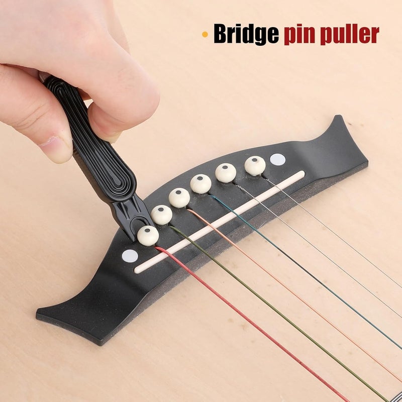 Scalebee Guitar String Winder Cutter Pin Puller - 3 In 1 Multifunctional Guitar Maintenance Tool/String Peg Winder + String Cutter + Pin Puller Instrument Accessories - Image 2