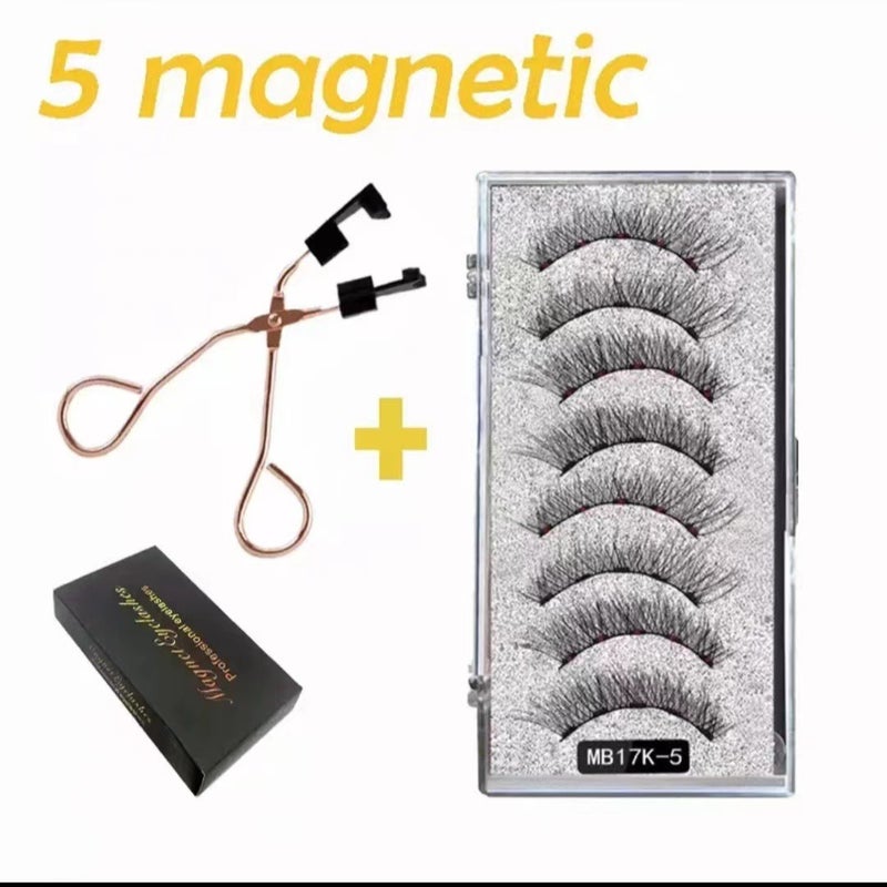 explosions manufacturers direct supply 5 magnetic false eyelashes MA series 3D magnetic eyelashes natural curling super soft - Image 3