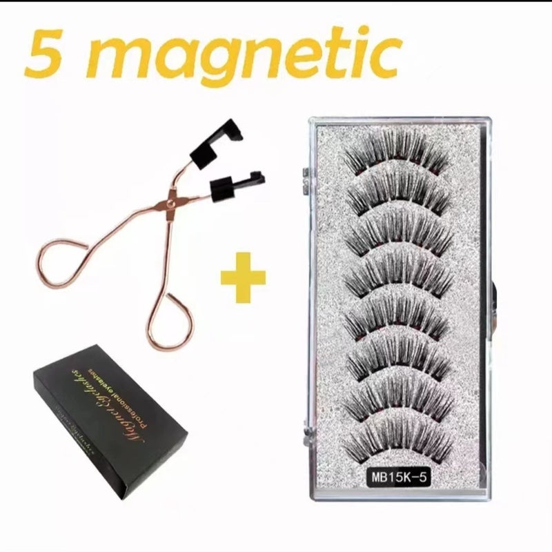explosions manufacturers direct supply 5 magnetic false eyelashes MA series 3D magnetic eyelashes natural curling super soft - Image 5