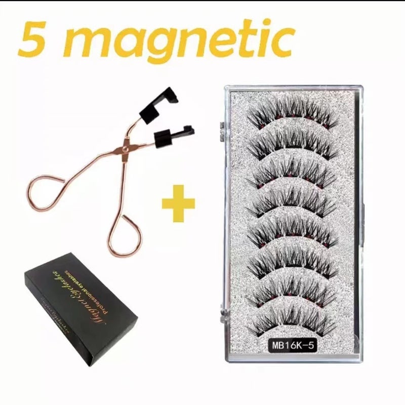 explosions manufacturers direct supply 5 magnetic false eyelashes MA series 3D magnetic eyelashes natural curling super soft - Image 4