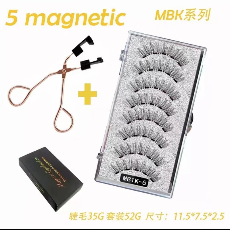 explosions manufacturers direct supply 5 magnetic false eyelashes MA series 3D magnetic eyelashes natural curling super soft - Image 2