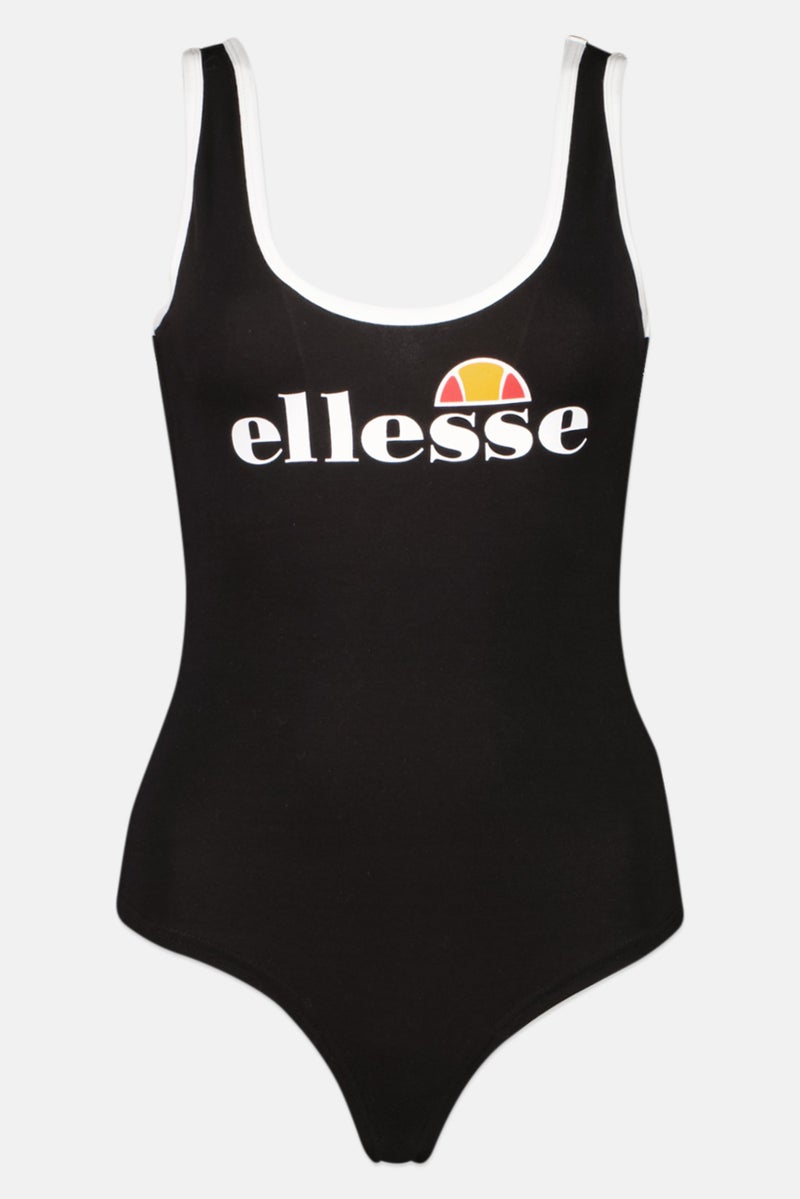 Ellesse Women Brand Logo One Piece Swimsuit, Black - Image 1
