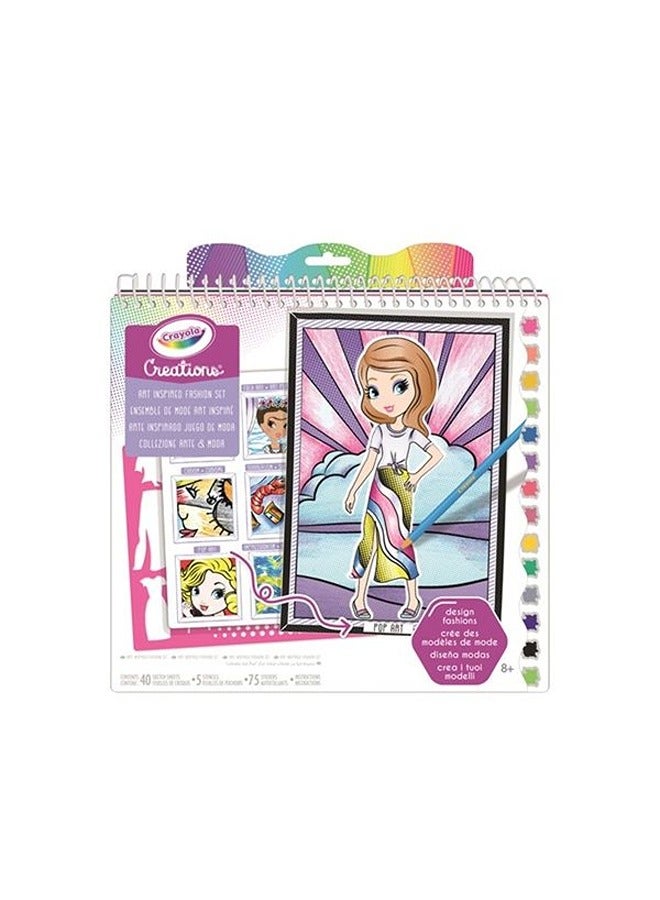 Crayola Art &Fashion Creations collection coloring set - Image 1