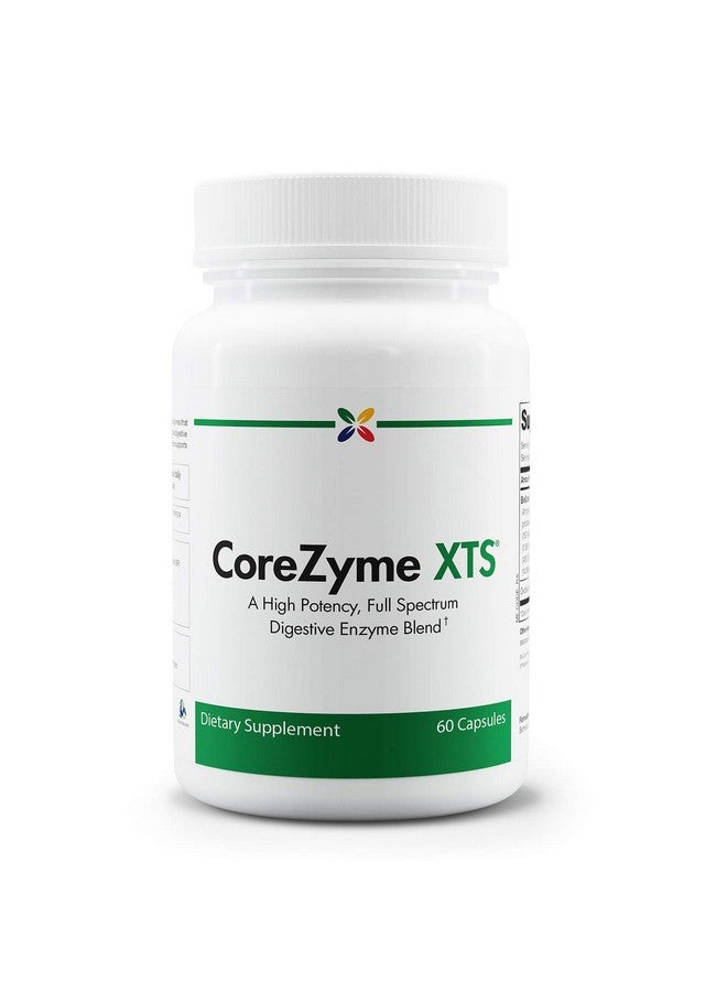 stop aging now Stop Aging Now - CoreZyme XTS - Full Spectrum Digestive Enzymes Blend - Immune Support, Healthy Digestion, Nausea, Bloating & Gas Relief - Lactase, Protease, Amylase, Ox Bile Extract - 60 Caps - Image 1