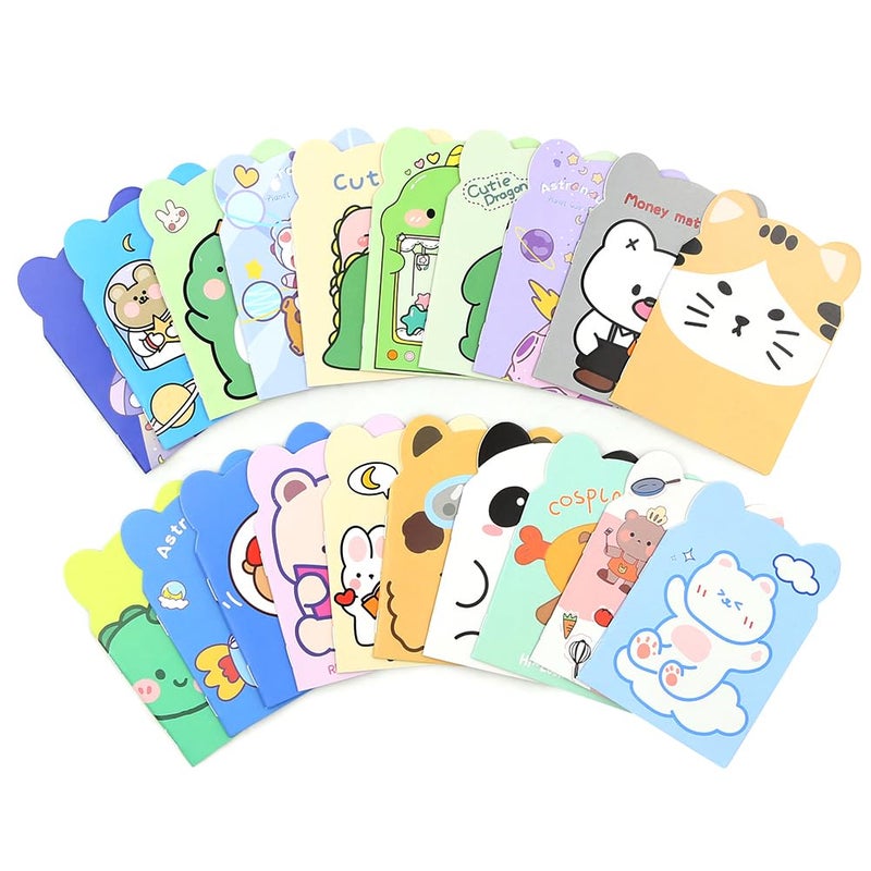 Winterworm 20Pcs Mini Notebook for KidsAnimal Notebooks Pocket Notepads 47 x 34 Small Journal Panda Bear Dinosaur Horizontal Line Notebooks for Office Home Travel Student Memo Notepads School Supplies Unknown Binding - Image 1