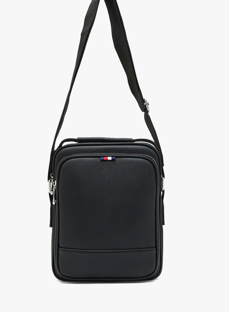 Robert Wood Webbing Detail Casual Crossbody Mesenger Bag
