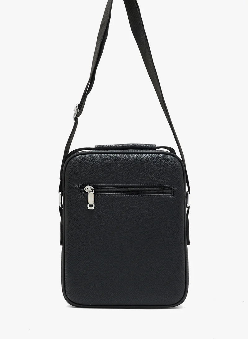Robert Wood Webbing Detail Casual Crossbody Mesenger Bag